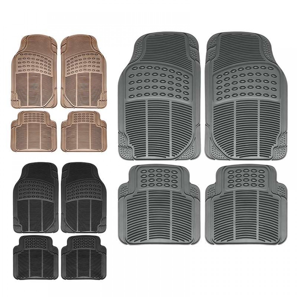 Digit Parts13002 Σετ Πατάκια Continetal σε χρώμα Μαύρο & Γκρι 4τμχ.