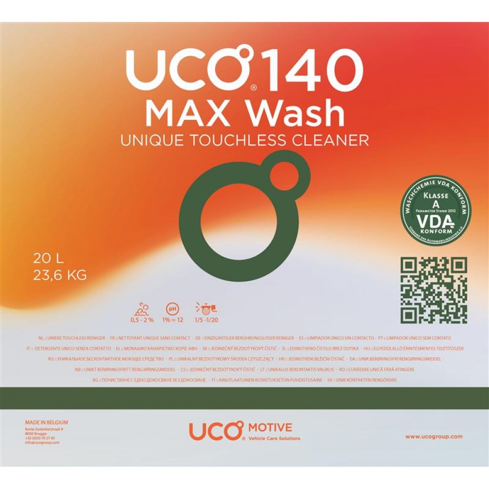 Icar UCO140 Max Wash Καθαριστικό Υψηλού Αφριμσού Δοχείο 20-λίτρων
