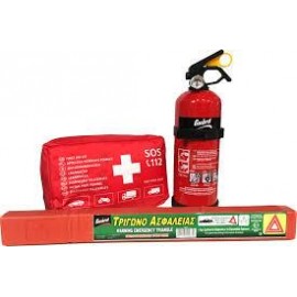 T-Tools Σετ Ασφαλειας (Πυροσβεστηρας-Τριγωνο-Φαρμακειο) 18.006 - 0104008