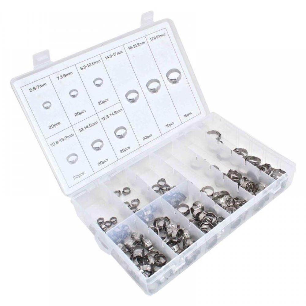 Asta ATC016 Σφιγκτήρες με μονό κούμπωμα σετ 170 τεμαχίων