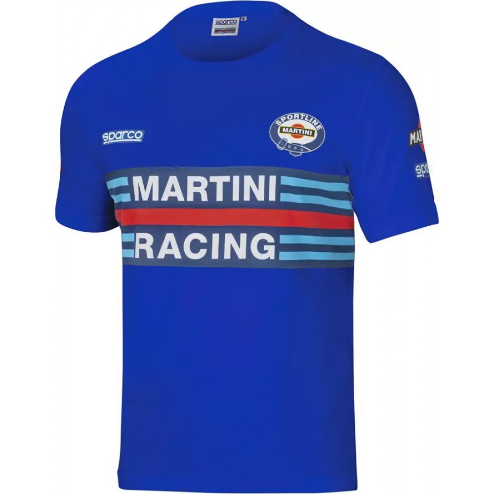 Sparco T-Shirt T-SHIRT MARTINI-R TG L AZZURRO