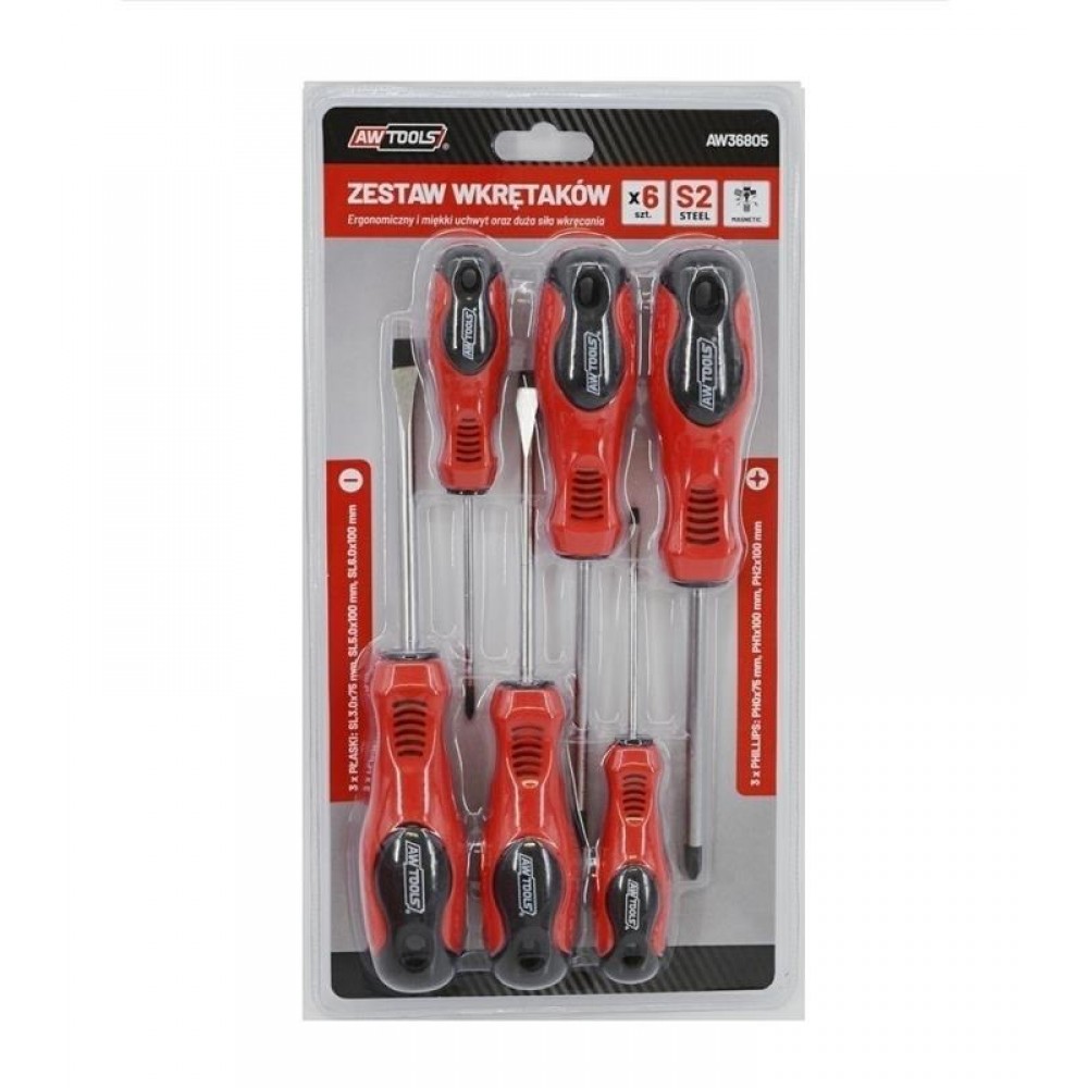 AwTools AW36805 Σετ Κατσαβίδια 6τμχ.