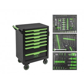 Jbm 54834 Εργαλειοφορέας με 7 Συρτάρια & Εργαλεία 154 τεμάχια *PROMO*