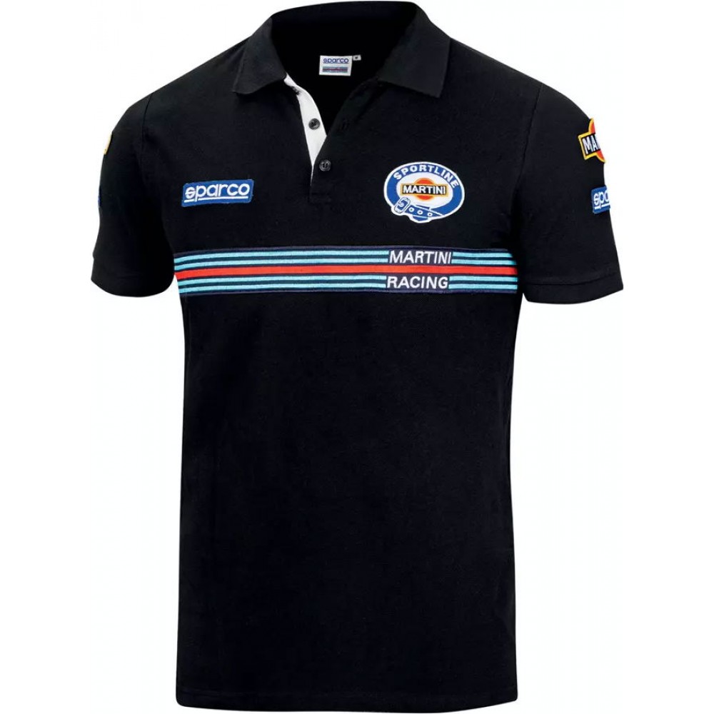 Sparco T-Shirt POLO REPLICA MARTINI-R TG S NERO