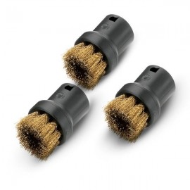 Karcher 28630610 Σετ Στρογγυλής Βούρτσας με Μεταλλικές Τρίχες