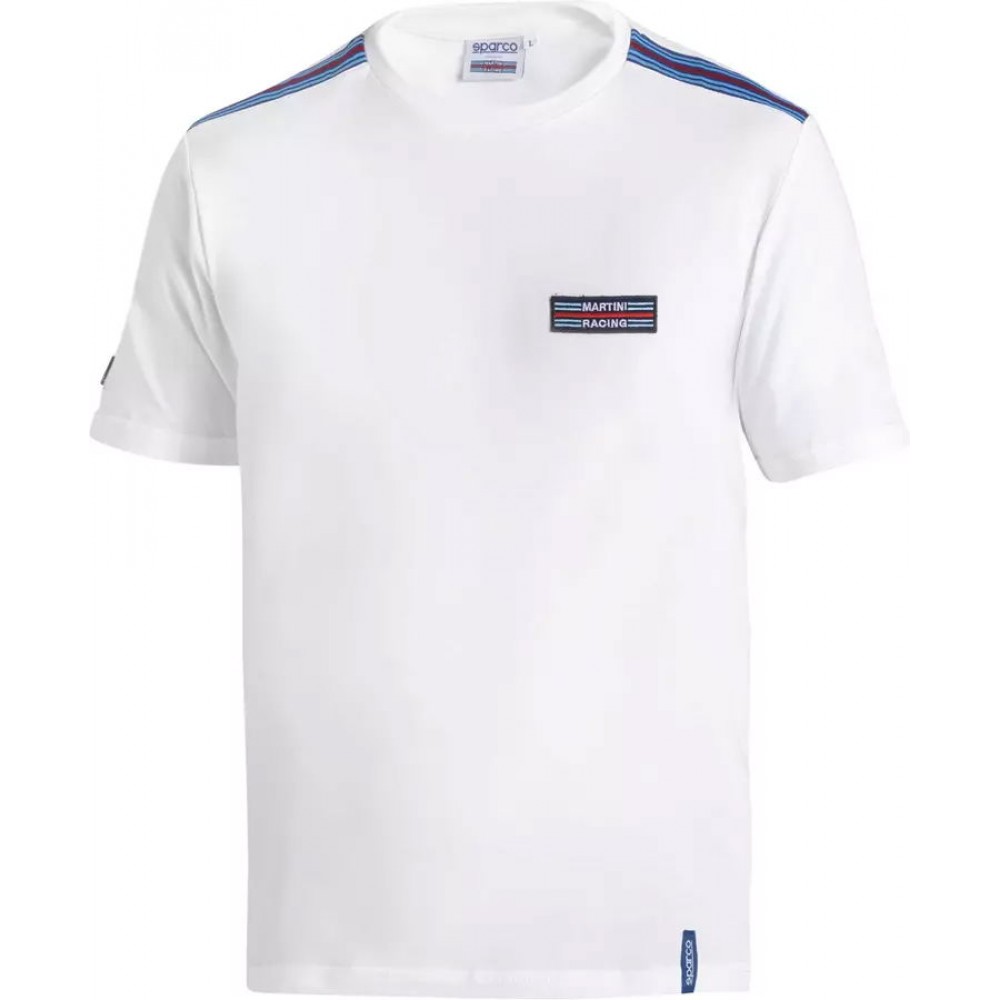 Sparco T-Shirt T-SHIRT MARTINI-R TOP STRIPES BI XL