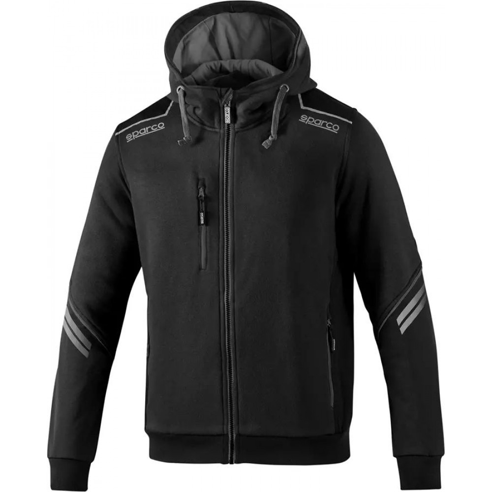 Sparco Τζάκετ HOODED FULL ZIP COLORADO NR/GS TG S