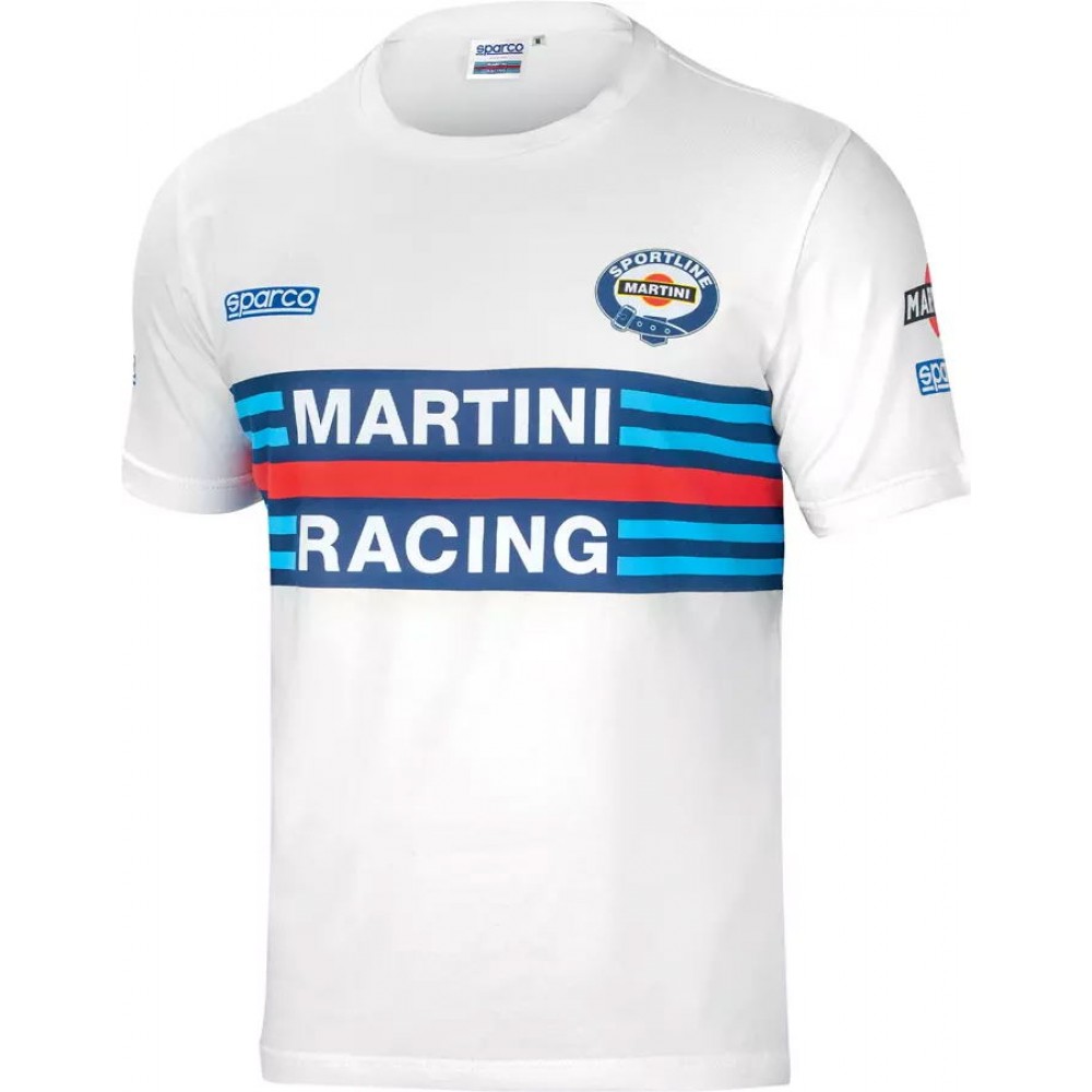 Sparco T-Shirt T-SHIRT MARTINI-R TG M BIANCO