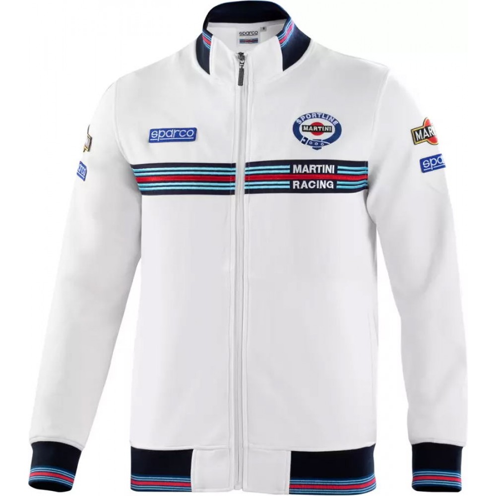 Sparco Ζακέτα FELPA FULL ZIP MARTINI-R TG L Bianc