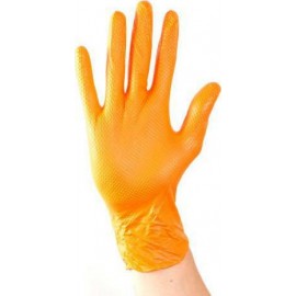 Jbm  53995 Γάντια Νιτριλίου σε χρώμα Πορτοκαλί Νο L 50τμχ