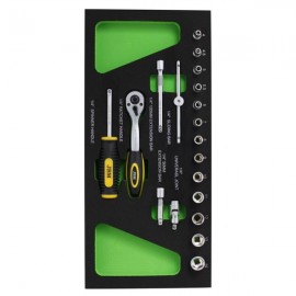 Jbm 11994 Σετ Καστάνια & Καρυδάκια 1/4'' 19τμχ.