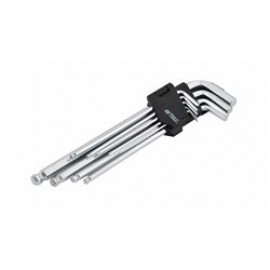 AwTools AW35001 Σετ Allen με Μπίλια Μακρύ 1,5-10mm / 9 τεμ.