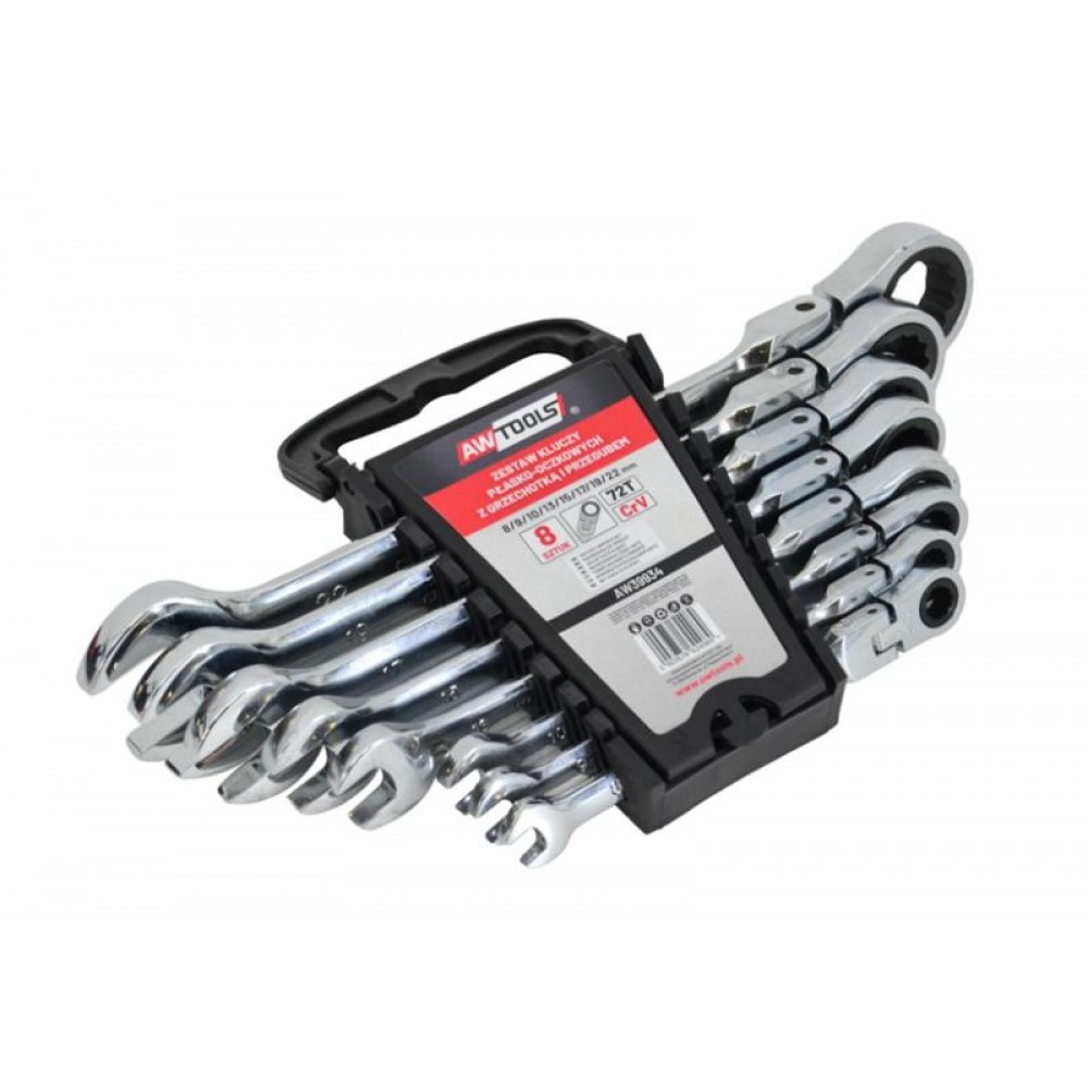 AwTools AW39934 Σετ Γερμανοπολύγωνα με σπαστή Καστάνια 8-22mm