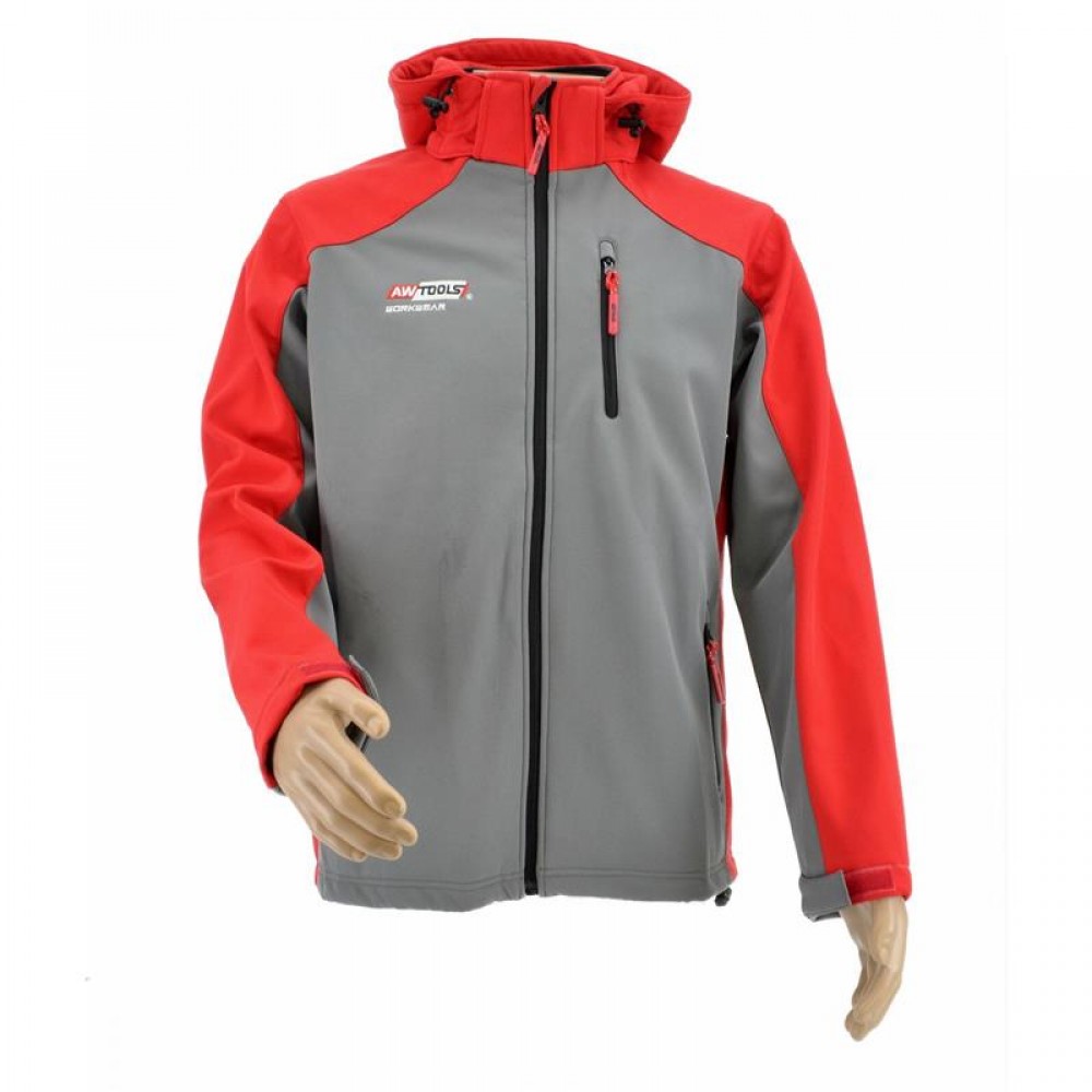 AwTools AW02705 Μπουφάν Εργασίας Softshell T4 σε χρώμα γκρί & κόκκινο NoXXXL AwTools AW02705 Μπουφάν Εργασίας Softshell T4 σε χρώμα γκρί & κόκκινο NoXXXL