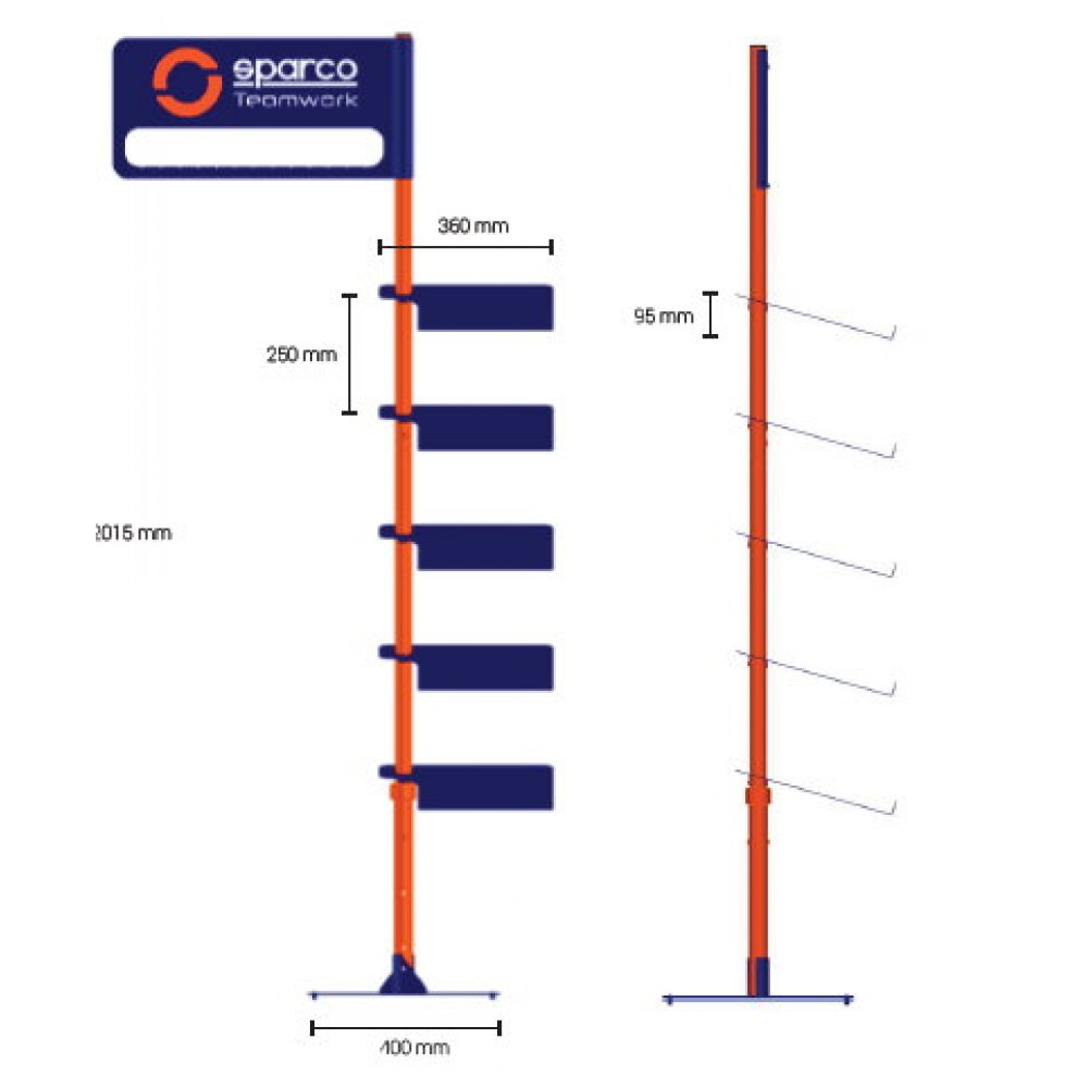 Sparco  ESPOSITORE METALLO SCARPE+ABBIGLIAM (ΣΤΑΝΤ)