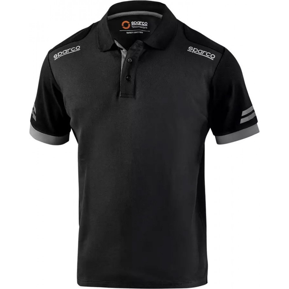 Sparco T-Shirt  Polo Tech Toledo NR/GS NoM