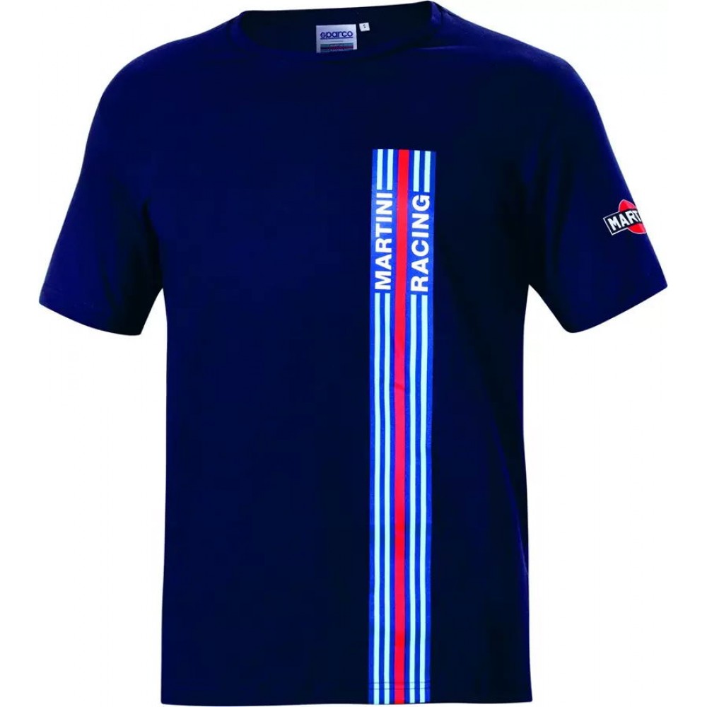 Sparco T-Shirt T-SHIRT BIG STRIPES MARTINI-R TG XS